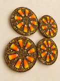 Handmade Candy Corn Coasters